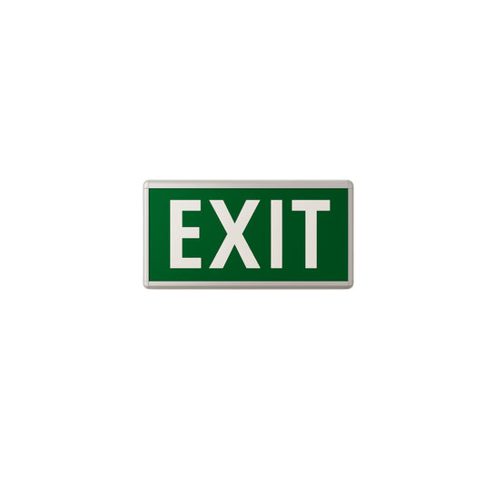 Aluminum Exit Sign Green